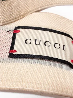 Gucci Web Logo Headband Terry Cloth Stretch Red Stripe thumbnail 3