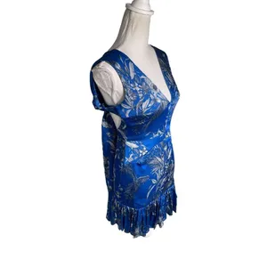 Alexis Cascara V-Neck Sleeveless Dress Blue Womens Size XS thumbnail 6