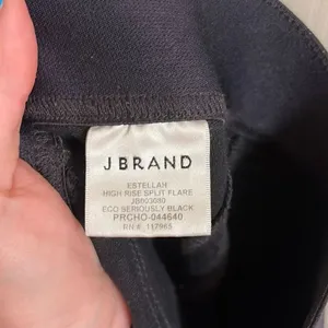 ✨J Brand Estellah High Rise Split Flare Pull Black Sz 27 Pants✨ thumbnail 9