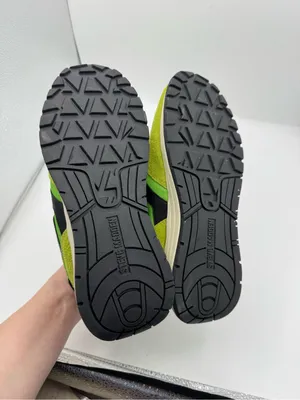 Steve Madden Burst Women Sneakers Lime Green/Black Suede & Fabric Size 7.5 NEW thumbnail 4