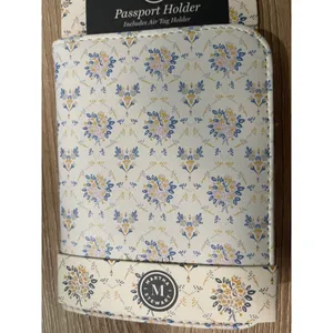 Martha Stewart Floral Passport Holder Elegant Travel Organizer Air Tag Holder thumbnail 5
