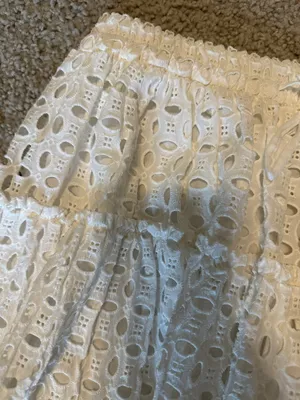ZARA NWT  Eyelet White Skirt thumbnail 5