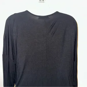 21Saints long sleeve high-low V-neck long sleeve shirt in black new size large thumbnail 7