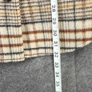 Joie Plaid Shacket Womens L Tan Beige Rustic Jacket thumbnail 9