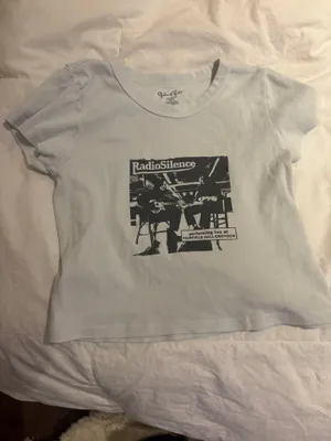 Brandy Melville Crop Top White John Galt thumbnail 1