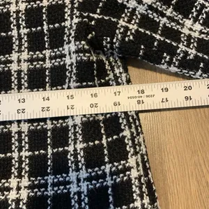 Carolina Belle houndstooth fully lined Long blazer Zipper size XS preppy college thumbnail 5