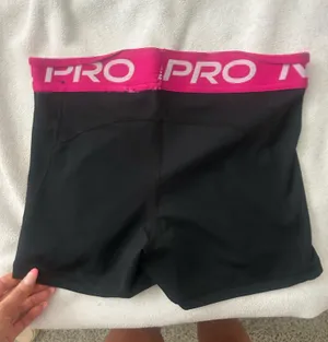 Black Nike Pros With Pink Band thumbnail 2