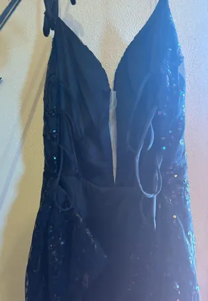 Black Sparkle Homecoming Dress thumbnail 4