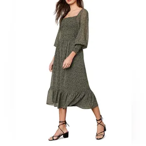 cupcakes and cashmere Demi Floral Smocked Dress M thumbnail 4