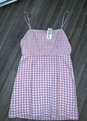 Darling Boutique NWT Gingham Mini Dress - Pink/White - S thumbnail 2