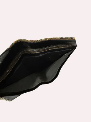 Baronet Genuine Cowhide Tapestry Kiss Lock Wallet Scenic Victorian Coin Purse thumbnail 9