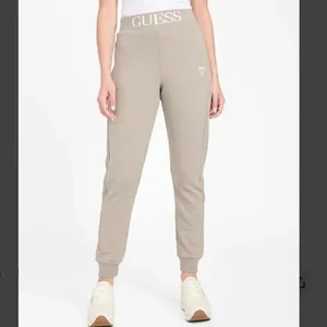 Guess Women’s Alessia Logo Waist Joggers sweat pants athleisure nude size M thumbnail 3