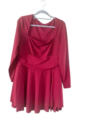Women's OySRed Long Sleeve Dress XL thumbnail 2