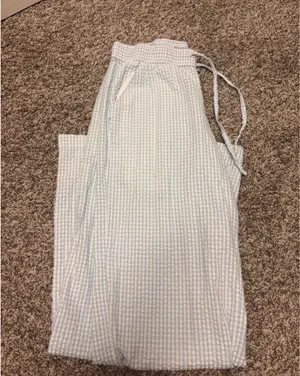 Hollister Blue and White Striped Pants thumbnail 2