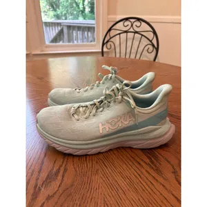 Hoka Mach 4 Running Shoes Womens 9 Blue Glass Seafoam 1113529 BGCS thumbnail 3