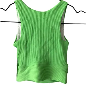 Year of Ours Gym Crop Bra Ribbed Tank‎ Neon Kiwi Green XS thumbnail 7