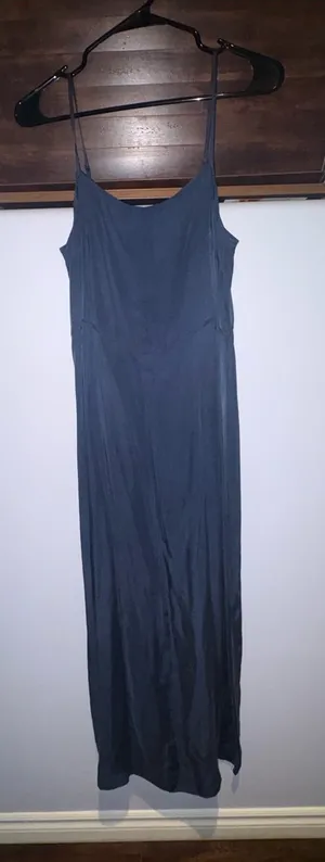 Vintage Express Navy Slip Maxi Dress thumbnail 1