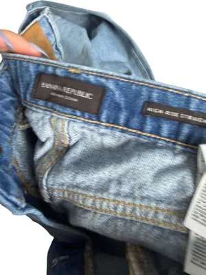 BANANA REPUBLIC High Rise Straight Leg Denim Jeans Size 28 thumbnail 11