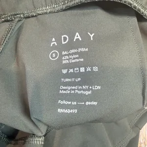 Aday‎ Turn It Up Pants Stretch Comfort Travel Green Moss Olive Size Small thumbnail 5