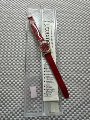 Swatch Watch Lady Rote-Lei LK128 Vintage 1991 thumbnail 2