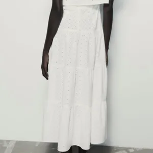 🌷- New Zara OPENWORK EMBROIDERED‎ MIDI SHIRT DRESS thumbnail 3