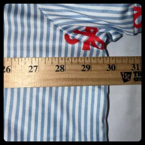 Unbranded Pajama Set Women 4X Blue Red Striped Bow Print Sleepwear Loungewear thumbnail 2