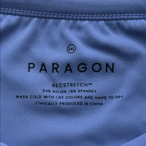 NWOT PARAGON RECSTRETCH Athletic Bra Crop Top in periwinkle size 2XL thumbnail 6