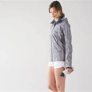 Lululemon Runaway Jacket Pebble Print Parfait Pink Alberta Lake Size 8 thumbnail 2