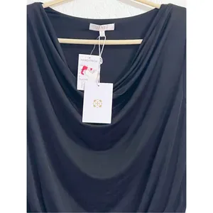 WAYF Womens Body Suit Blouse Size L Black Top Lined Going Out New thumbnail 2