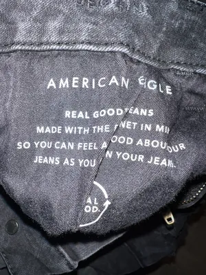 American Eagle ultrasoft ripped black skinny jean sz 10 Short thumbnail 6