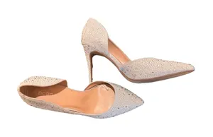 BCBG Generation Light Gray Bling Heels 4 Wedding Or Formal Event Sz 10 thumbnail 1