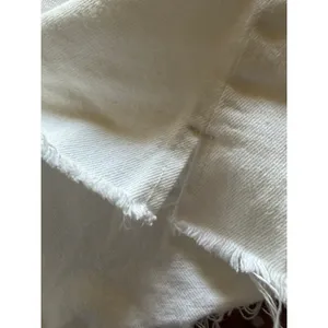 ZARA White High Rise Denim Cutoff Shorts Size 6 thumbnail 4