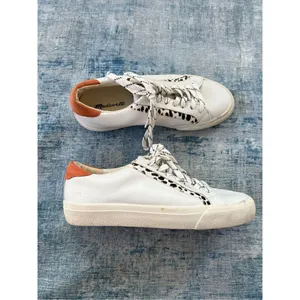 Madewell White Leather Sidewalk Low Top Crowdsourced Edition Womens 7 thumbnail 2