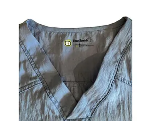 Wink Four Stretch 4 Light Blue Scrub Top Size L thumbnail 3