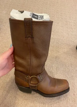 Frye Harness Boots Brown Leather 12R thumbnail 4