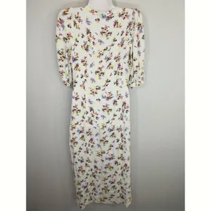 AFRM Floral V-Neck Midi‎ Dress - XS - Multicolor V-Neck Summer Party Boho thumbnail 7