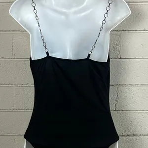 Princess Polly Mia black bodysuit with chain straps size 6 thumbnail 8