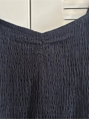 Line and Dot Market & Spruce Black Sweetheart Smocked Strappy Sleeveless Maxi Dress Size S thumbnail 4