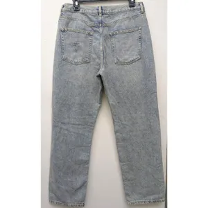 FREE PEOPLE Women's Jeans Boyfriend Distressed Button Fly Blue Acid Wash Size 30 thumbnail 13