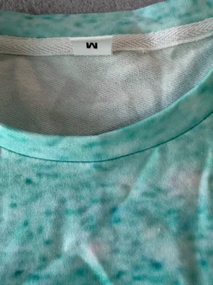 Women's Blue Green Ombre Style Long Sleeve Crew Neck Top Size Medium #260329 thumbnail 3
