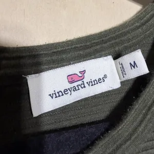 Vineyard Vines‎ Dark Sage Ottoman Shift Sheath Dress Crewneck 3/4 Sleeves thumbnail 3