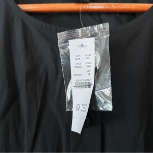 J. Crew Wren Mini Shirt Dress Cotton Blend Poplin Pleated Black $158 NWT Size 14 thumbnail 7