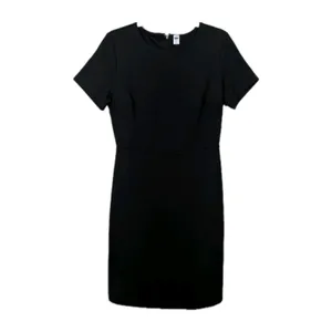 OLD NAVY Black Short Sleeve Knee Length Knit Sheath Dress Women's Medium thumbnail 2
