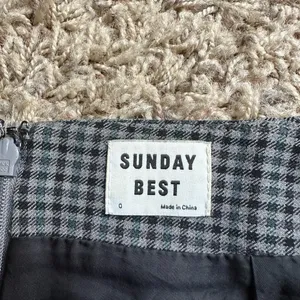 Aritzia sunday best plaid mini skirt thumbnail 3