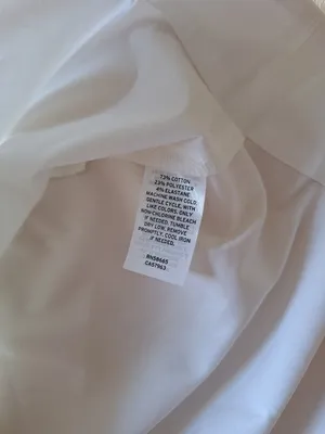 NWT Halogen Nordstrom M White Shirt Pink Satin D-Ring Utility Straps Oversized thumbnail 11