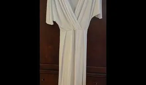 Maxi dress White Size L thumbnail 2
