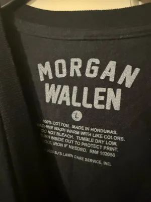 Morgan Wallen Tee Black Size L thumbnail 3