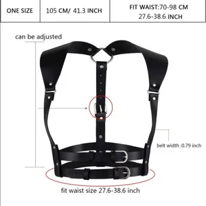 Harness Shoulders Double Belt New Bondage thumbnail 3