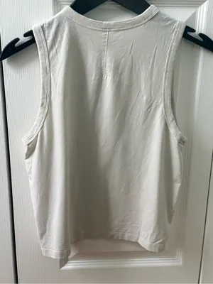 Lululemon Classic-Fit Cotton-Blend Tank in White thumbnail 4