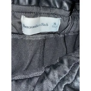 Abercrombie & Fitch Black Pleather Pull On Taper Pants Size XL (W36) #765 thumbnail 6